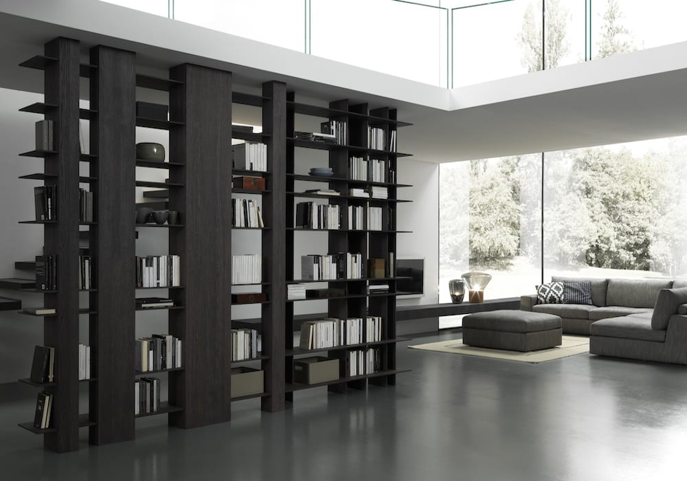 Libreria Blade exenta en madera ConvertImage - Librerías de diseño