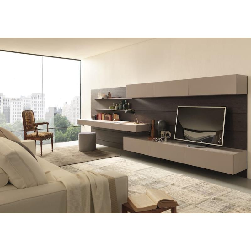 Salon Face en laca mate y madera 800x450 - Muebles para TV de diseño