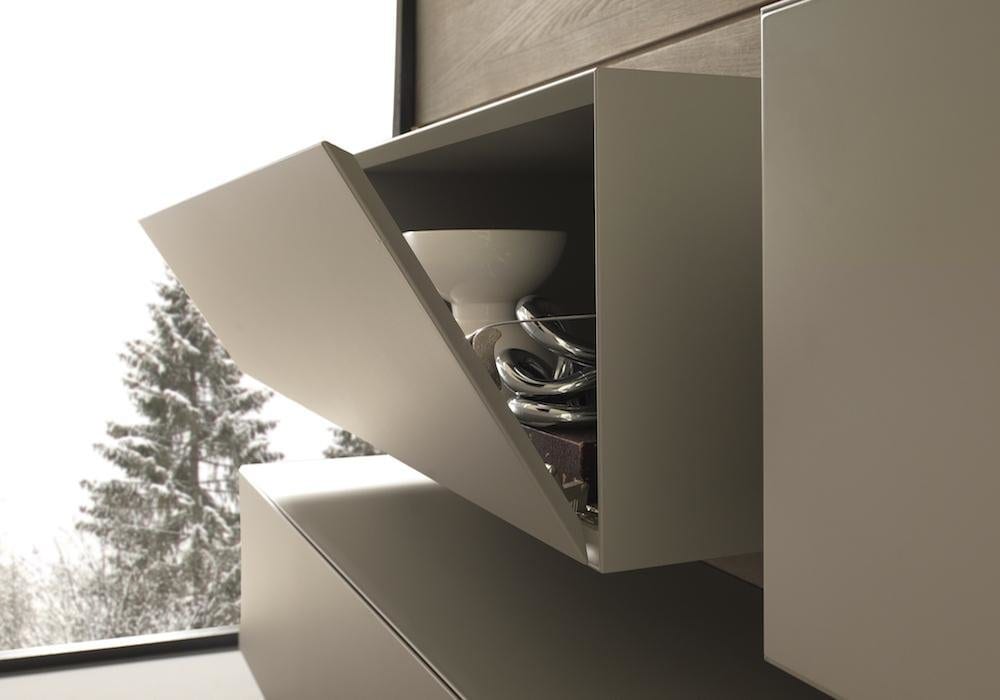 detalle mo dulo more con sistema folding en laca madera - Muebles para TV de diseño