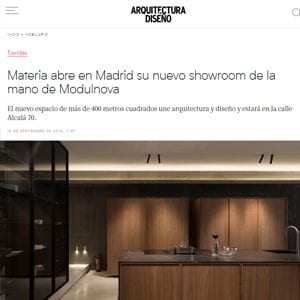 Arquitectura Diseno - MATERIA EN LOS MEDIOS